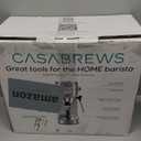 CASABREWS Espresso Machine 20 Bar, Professional Espresso Maker with Milk Frother Steam Wand, Compact Espresso Coffee Machine with 34oz Removable Water Tank for Cappuccino, Latte, Silver