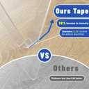 2 x dosun Double-Sided Tape, 0.08Inch Thick Heavy Duty Enhanced Transparent Adhesion Tape. 2 Rolls Reusable Mounting Tape, Nano Tape for Poster Carpet Picture Hanging Strip Rug Wall Outdoor (20FT)