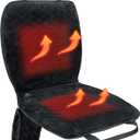 Portable Heated Seat Cushion (No Power Bank) - Premium Heated Camping Chair Pad, Foldable Heated Stadium Seat for Bleachers, USB Powered for Sports & Concerts - Grey