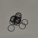 Black Curtain Rings with Clips 2 Inch, 18 Pack 2" Metal Openable Curtain Clips with Rings Window Curtain Rod Clips Hooks Hangers Rings