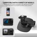 Taisioner [3pcs Flexible Adhesive Sticky Mount Compatible with Insta360 Helmet Mount X5/X4/X3/X2 GO 2/3/S Hero 13/12/11/10/9/8 Snowboard Surfboard for Insta 360 Mount Kit