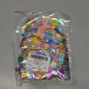 Metallic Foil Confetti 0.59 Inch Round Dots Table Confetti Multicolor Rainbow Glitter Paper for Fill Balloon Birthday Graduation Wedding Party Decorations, 100g/3.5 Oz