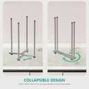 Plastic Bag & Bottle Drying Rack, Multifunctional Wine Decanter Holder, Collapsible Countertop Stand (Small)