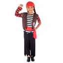 Fun Shack Boys Pirate Costume Kids Sea Captain First Mate Stripey Outfit S