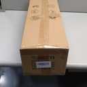 4 Light Farmhouse Vanity Light for Bathroom, Wood Bathroom Vanity Light Fixtures Over Mirror, Rustic Sconces Wall Lighting with Metal Lampshade for Living Room, Bedroom, Hallway (Black)