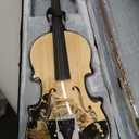 Aliyes Distinctive Artistic Violin Set Designed for Beginners/Students/adults with Hard Case,Bow,Extra Strings (4/4/Full-size)