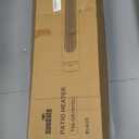 Portable Heater Outdoor Infrared 1500W 8 Heat Levels 8H Timers Carbon Fiber Tube Tip-Over&Overheat Protection IP45 Waterproof Electric Garden Heater, Deep Black