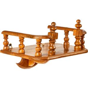 GABUR ThaiArtCraft Buddha Shelf Statue Stand Wall Rack Teak Wood Asian Style 10 Inches