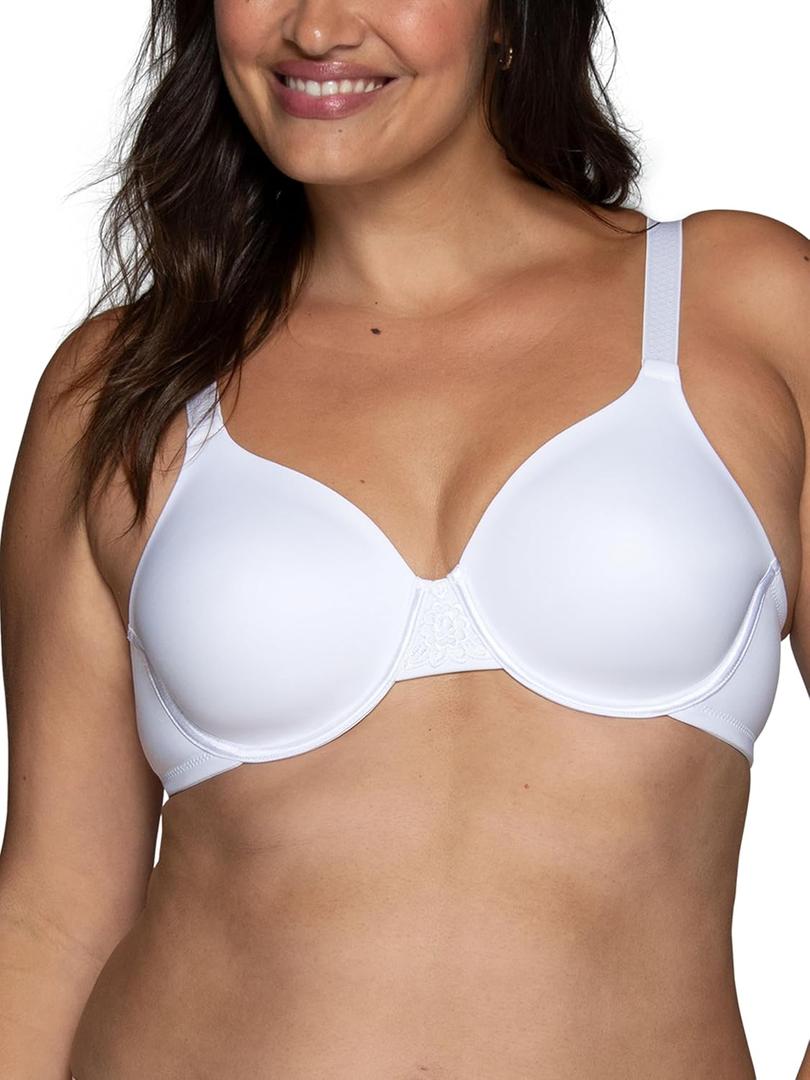Vanity Fair Women's Full Figure Beauty Back Smoothing Bra, 4 Way Stretch Fabric, Lightly Lined Cups up to H (38DD)