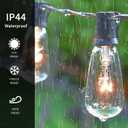 10 Pack ST38 Replacement Bulbs, 5W Edison Bulbs E12 Candelabra Base, Warm White Clear Glass Waterproof Incandescent for Outdoor String Lights & Patio Dcor