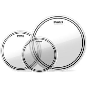 Evans Drum Heads - EC2S Clear Rock Tompack (10 inch, 12 inch, 16 inch)