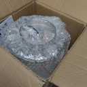 ANWIO Crystal Semi Flush Mount Ceiling Light Fixture, Modern Small Silver Chandelier for Hallway Foyer Entryway Walk-in Closet Bedroom, fit E26 Base Bulbs, 1-Light, 8.5inch