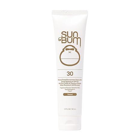 Sun Bum Mineral SPF 30 Face Sunscreen  NonTinted  Broad Spectrum Moisturizing Sunscreen with Vitamin E  Hawaii 104 Act Compliant (Made without Octinoxate & Oxybenzone)  Travel Size  1.7 oz