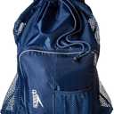 Speedo Unisex-Adult Drawstring Deluxe Ventilator Mesh Equipment Bag (Insignia Blue)