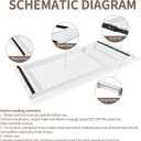 Under Desk Mounted Sliding Drawer to pull out, Attachable Desk Pencil Drawer Ball-Bearing Slides