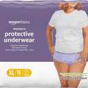 Amazon Basics Incontinence Underwear for Women, Protective, Disposable, Postpartum, Maximum Absorbency, X-Large, Lavender, 16 Count