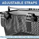 Kids Bike Basket - Front Bicycle Bike Basket for Boys and Girls - Bike Baskets with Adjustable PU Straps, Suitable for Most Children's Bicycles and Kids Tricycles