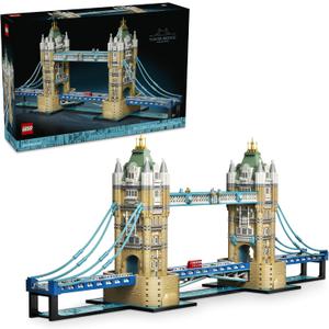 LEGO Architecture Tower Bridge 21067, Building Set for Adults, Ages 18+, Relaxation Activity, Decor for Home Office, 3745 pieces, Gift for Men & Women