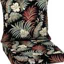 Arden Outdoor Deep Seat Cushion Set, 24 in x 24 in, Weather-Proof, Rain-Proof, Fade Resistant Patio Cushion for Chair, Sofa, and Couch Simone Black Tropical