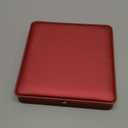 Wedding Jewelry Set Premium Leather Box Necklace Earring Ring Display Case Storage Holder (Big Red)