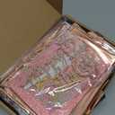 10th Birthday Decorations for Girls, 52pcs Sweet Rose Gold Happy 10 Birthday Decorations Including 10th Rose Gold Crown, Sash, Banner, Background for 10 Party Decorations Set