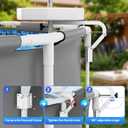 5.7ft Above Ground Pool Umbrella with Bar Cup Holder and Rust-Proof Clamp
Heavy-Duty Rust-Proof Clamp for Rectangular & Oval Metal Frame Pools – UV Protection Sunshade for Patio, Deck, & Backyard