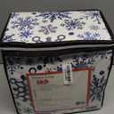 Snowflakes Printed Flannel 170-GSM Solid DP Sheet Set QUEEN