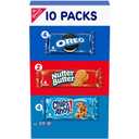 Nabisco Cookie Variety Pack, OREO, Nutter Butter, CHIPS AHOY!, 10 Snack Packs (4 Cookies Per Pack) (16.36 OZ)