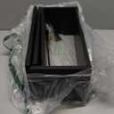 WOPITUES Floating Shelves for Wall with Cube Shelf, Wall Shelves with Metal Rail for Bathroom Decor, Bathroom Organizers and Storage, Over Toilet Shelves for Toilet PaperBlack