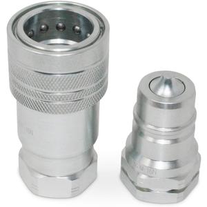 Summit Hydraulics 1 Agricultural Hydraulic Quick Connect Pioneer Style Coupler Set, ISO 5675, 1 NPT Thread