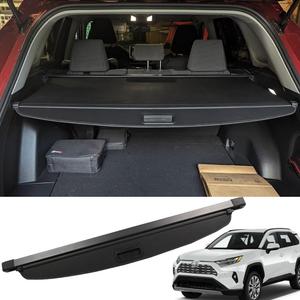 Marretoo for Toyota RAV4 Cargo Cover 2025 2024 2023 2022 2021-2019 for Toyota RAV4 Accessories Black Retractable Factory Style SUV Trunk Cover Cargo Security Shade Trunk Cover
