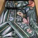 Dark Green Area Rugs 5x7 for Living Room Low-Pile Non Slip Washable Insect Bug Butterfly Funky Soft Indoor Carpet with Rubber Backing for Bedroom Nursery Dining Room Office Kitchen Bathroom
