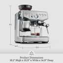 Breville Barista Express Impress Espresso Machine BES876BSS, Brushed Stainless Steel Minor Scratches