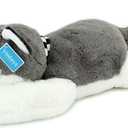 Siberian Husky with Scarf Dog Plush Stuffed Cotton Puppy Plush Animals Toy 20"