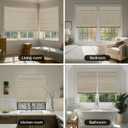LazBlinds No Tools No Drill Cordless Roman Shades for Windows, Blackout Thermal Insulated UV Blocking Window Blinds, Lightweight Fabric Blinds for Indoor Windows, 31" W x 60" H, Blackout - Beige