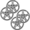 OCPTY Easy Installation Hubcap Auto Tire Replacement Exterior Cap 13 Inch OEM Replacement Set of 4 (Silver)