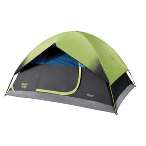 Coleman Sundome Dark Room 4/6 Person Tent, Blocks 90% of Sunlight to Keep Inside Cool, Weatherproof Tent with Rainfly Sets Up in Minutes