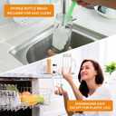 AuroTrends 16 oz Glass Bottles with Lids 8Pack, 480ml Portable Juicing Bottles Reusable Glass with Lids for Juicing, Smoothies, Kombucha (16fl.oz, Set of 8)