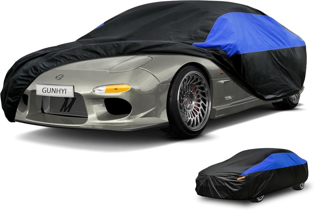 Mazda Car Cover Custom Fit Mazda RX7 RX-7 Waterproof All Weather, Lightweight Full Car Cover Outdoor Sun UV Rain Dust Snow Wind Protection.