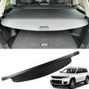 Marretoo for 2022 2023 2024 2025 2026 Jeep Grand Cherokee Cargo Cover Accessories (2 Row WL) 4XE Cargo Trunk Cover Factory Style Black Retractable Trunk Security Shield Shade