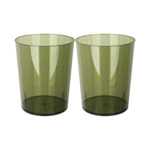 Anyoifax Small Trash Can Plastic Wastebasket 1.5 Gallon Round Garbage Container Bin with Handles for Bathroom, Bedroom, Kitchen, College Dorm, Office, Craft Room - Green, Pack Of 7