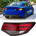 Tail Light Assembly Compatible with 2020 2021 2022 2023 Nissan Sentra Halogen Outer Replacement for 265506LB0A NI2805121 Right Passenger Side(Bulbs Included)