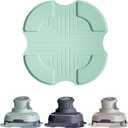 2 x Air Fryer Trivets Silicone for Ninja Crispi, Hot Pads Potholders for Ninja Crispi Airfryer Accessories, Heat-Resistant, Non-Slip, Protection for Countertop (Green)