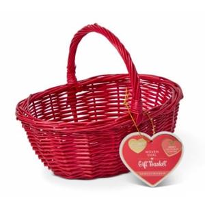 Core Home Woven Oval Basket - Red