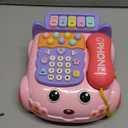 Baby Phone Toy, Baby Toy Phone Cartoon Baby Piano Music Light Toy Children Pretend Phone, Kids Cell Phone Girl with Light Parent-Child Interactive Toy Gift Game Boy Girl Early Education Gift Pink 18M+