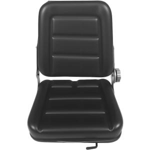 Universal Tractor Seat with Adjustable Backrest and Slide Compatible with Forklifts Excavators Golf Carts Dozers Tractors Lawn Mower