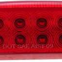 UTV Rear Stop Tail Light 2411450 Compatible 2011-2017 Polaris Ranger 400 500 570 RZR XP 2011-2021 Ranger EV 2013-2014 Ranger 800 EFI Mid-Size Red