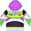 Disney Boy's Buzz Lightyear Pullover Fashion Hoodie, Toy Story Outfit, Size 3T White