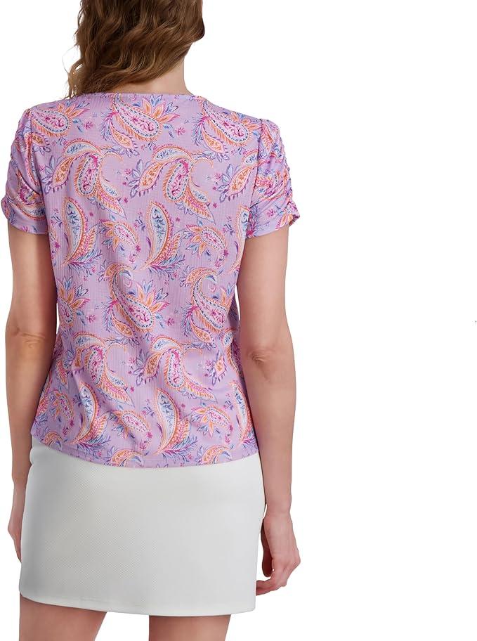 Stella Parker Women's Blouse – Flowy Lightweight Top for Casual, Work, Travel, Or Resort Wear L