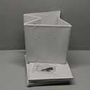 StorageWorks White Storage Cubes, 11-inch Leather Bins with Handle, Cube Organizer Baskets for Shelves and Closet, Collapsible Storage Bins, 4-Pack